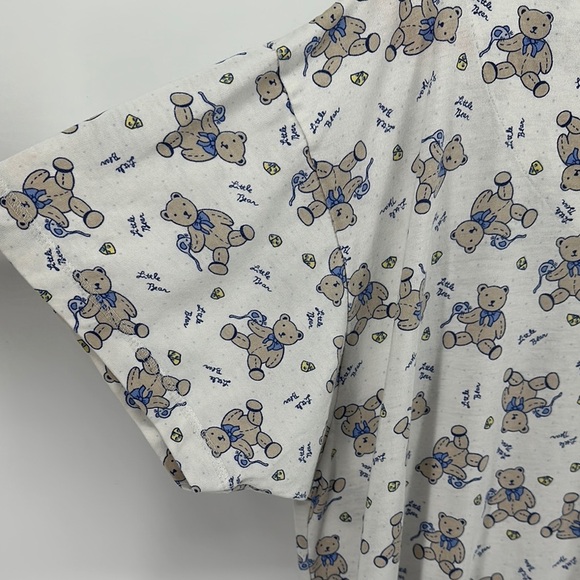 VTG Laura Tyler Cozy Gray and Blue Night Gown for Relaxing Nights Sz Large - Picture 12 of 12